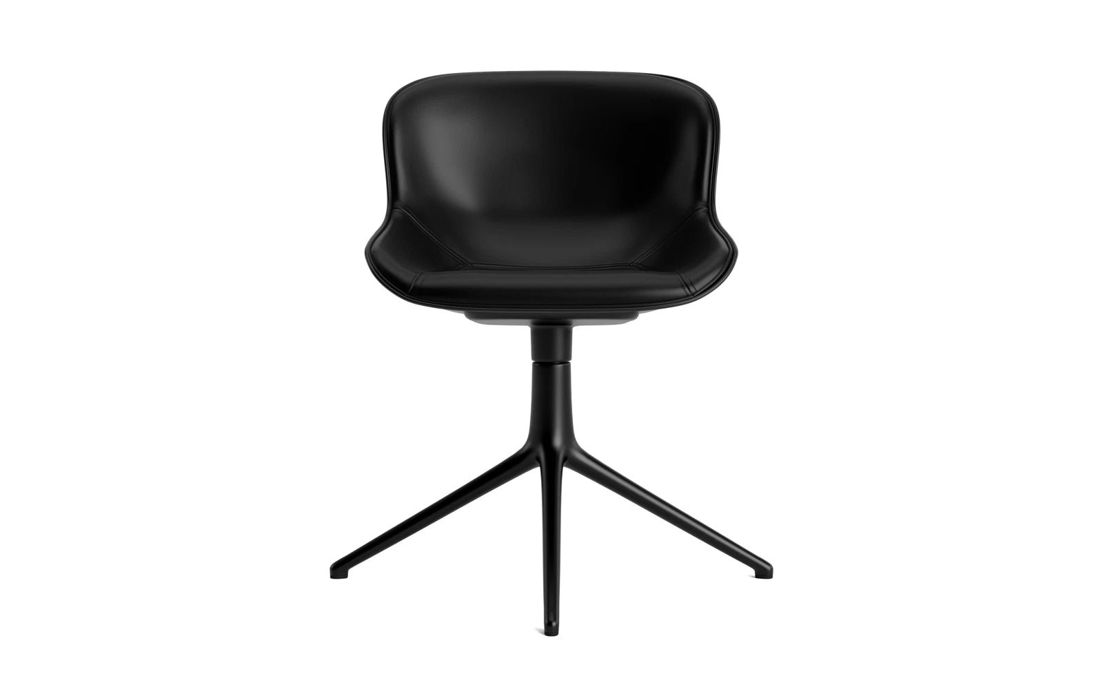 Hyg Drehstuhl 4B Frontpolster Schwartz Stahl Schwartz/Ultra in Ultra 41599 präsentiert im Onlineshop von KAQTU Design AG. Drehstuhl ist von Normann Copenhagen