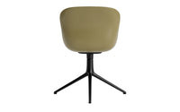 Hyg swivel chair 4B upholstered olive & black aluminum