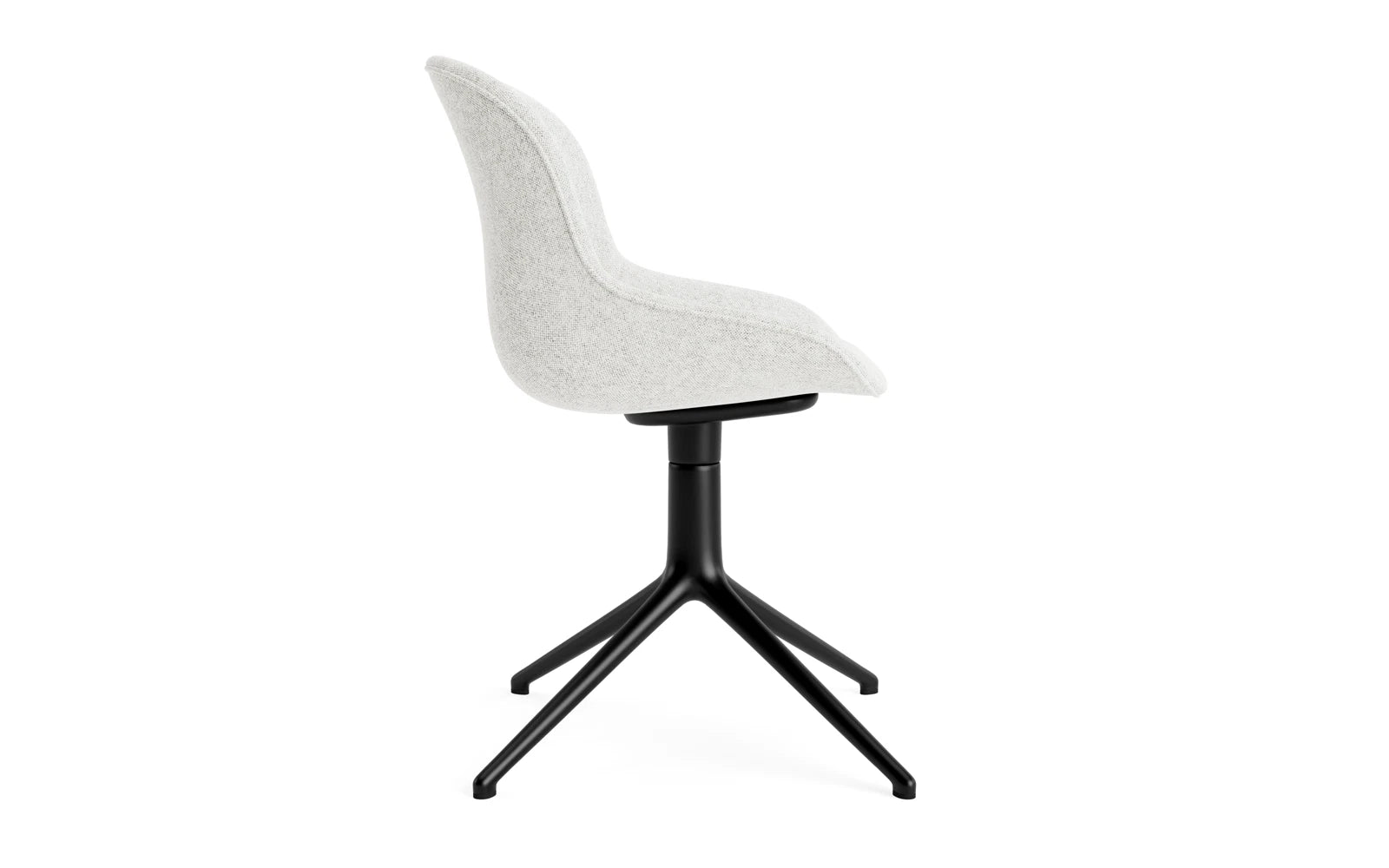 Hyg Comfort Drehstuhl 4B gepolstert Schwartz Alu Hallingdal in Hallingdal 110 präsentiert im Onlineshop von KAQTU Design AG. Drehstuhl ist von Normann Copenhagen