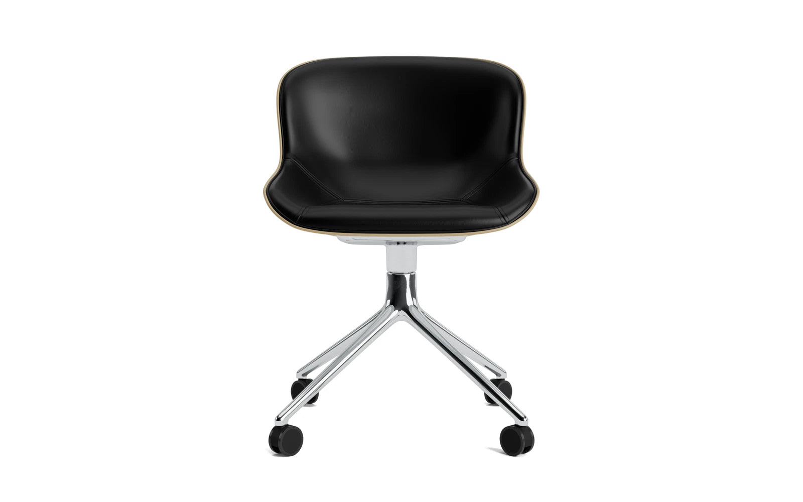 Hyg Drehstuhl 4W Frontpolster Aluminium Sand/Ultra in Ultra 41599 präsentiert im Onlineshop von KAQTU Design AG. Drehstuhl ist von Normann Copenhagen