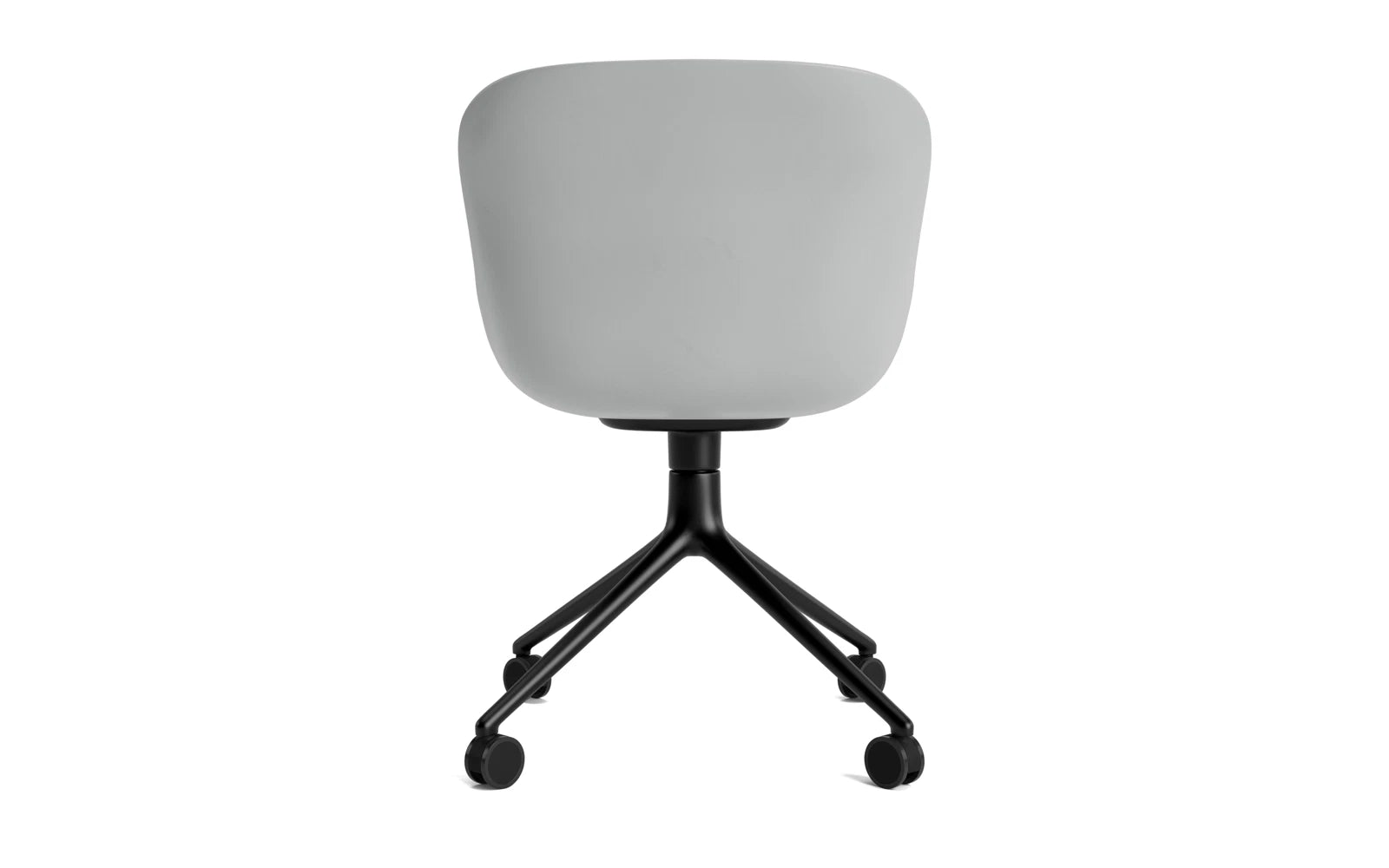 Hyg Drehstuhl 4W Frontpolster Schwarz Alu Grau/Hallingdal in Hallingdal 110 präsentiert im Onlineshop von KAQTU Design AG. Drehstuhl ist von Normann Copenhagen