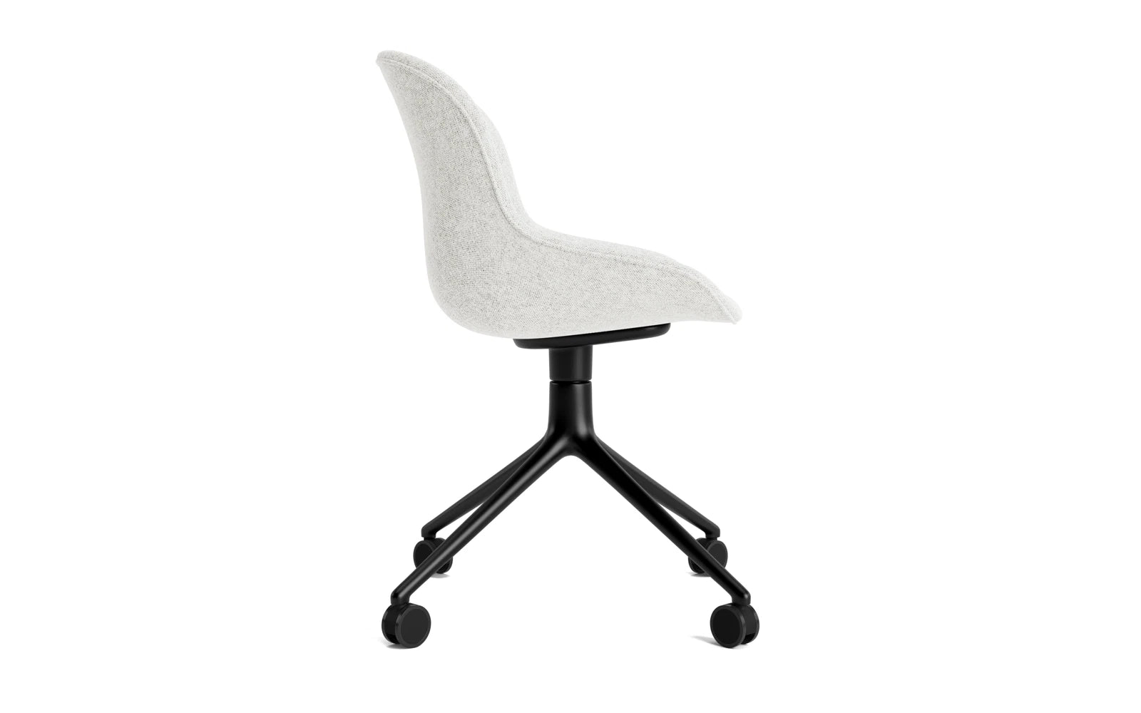 Hyg Drehstuhl 4W vollpolster schwarzes aluminium Hallingdal in Hallingdal 110 präsentiert im Onlineshop von KAQTU Design AG. Drehstuhl ist von Normann Copenhagen