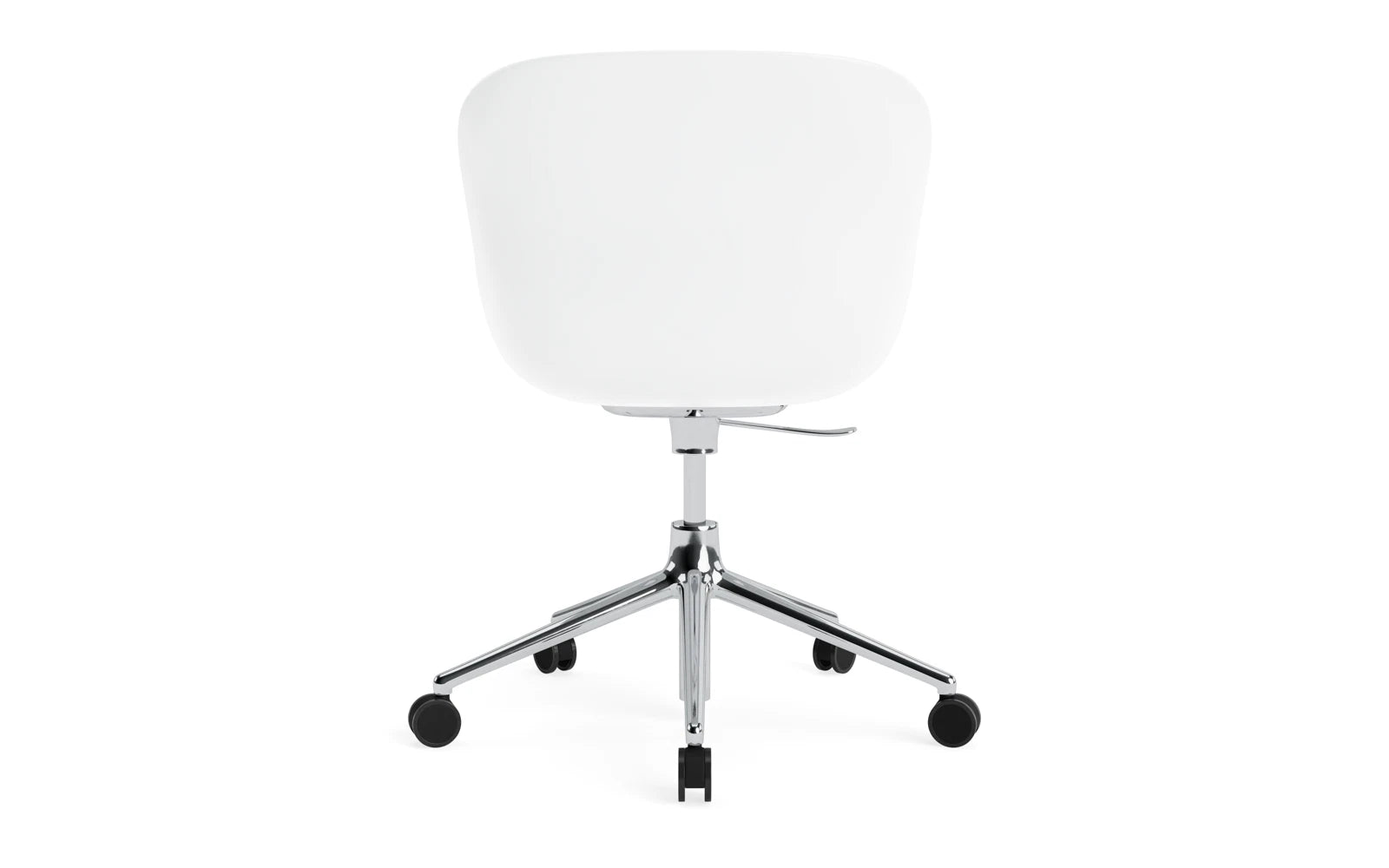 Hyg Drehsessel mit 5 Rollen Gas Lift Frontpolster Alu Weiss/Remix in Remix 133 präsentiert im Onlineshop von KAQTU Design AG. Sessel ist von Normann Copenhagen