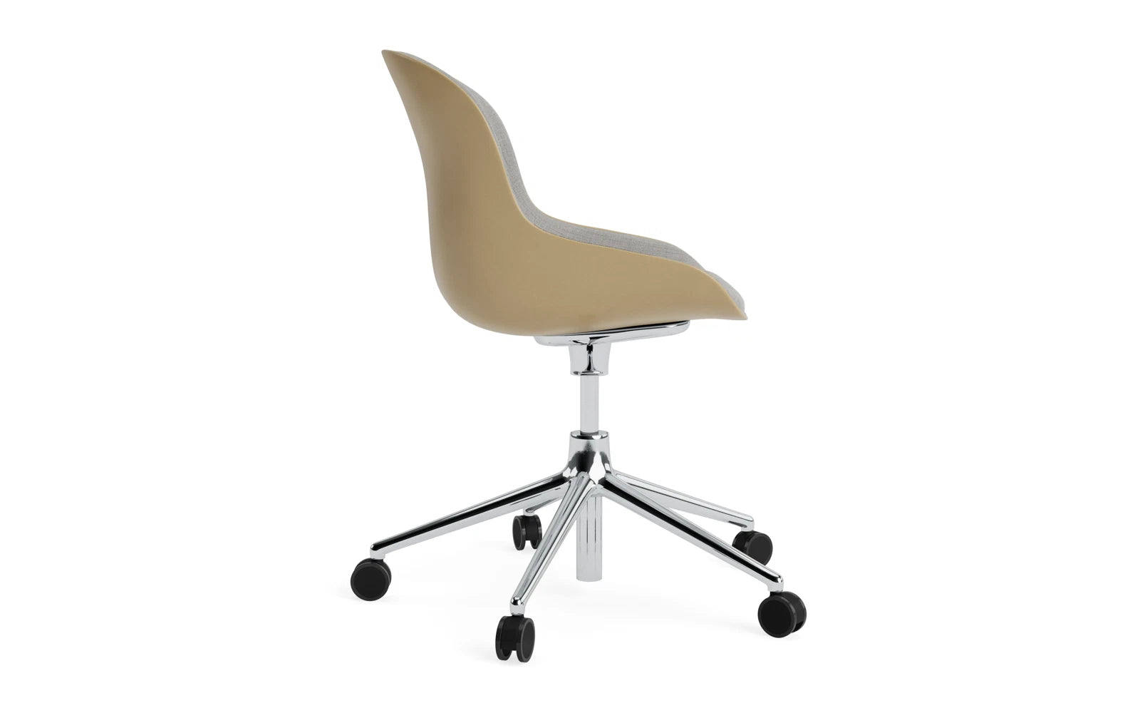 Der Hyg Drehsessel von Normann Copenhagen vereint Hygge-Gemütlichkeit mit modernem Design. Perfekt für stilvolle Entspannung.