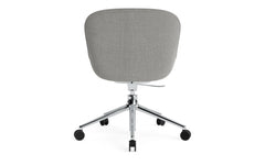 Fauteuil pivotant Hyg Comfort à 5 roues avec vérin à gaz revêtement en aluminium