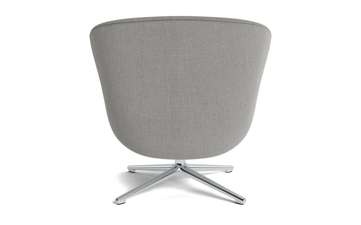 Hyg Lounge-Sessel niedrig mit Drehgestell, Aluminium, Remix in Remix 133 präsentiert im Onlineshop von KAQTU Design AG. Drehsessel ist von Normann Copenhagen