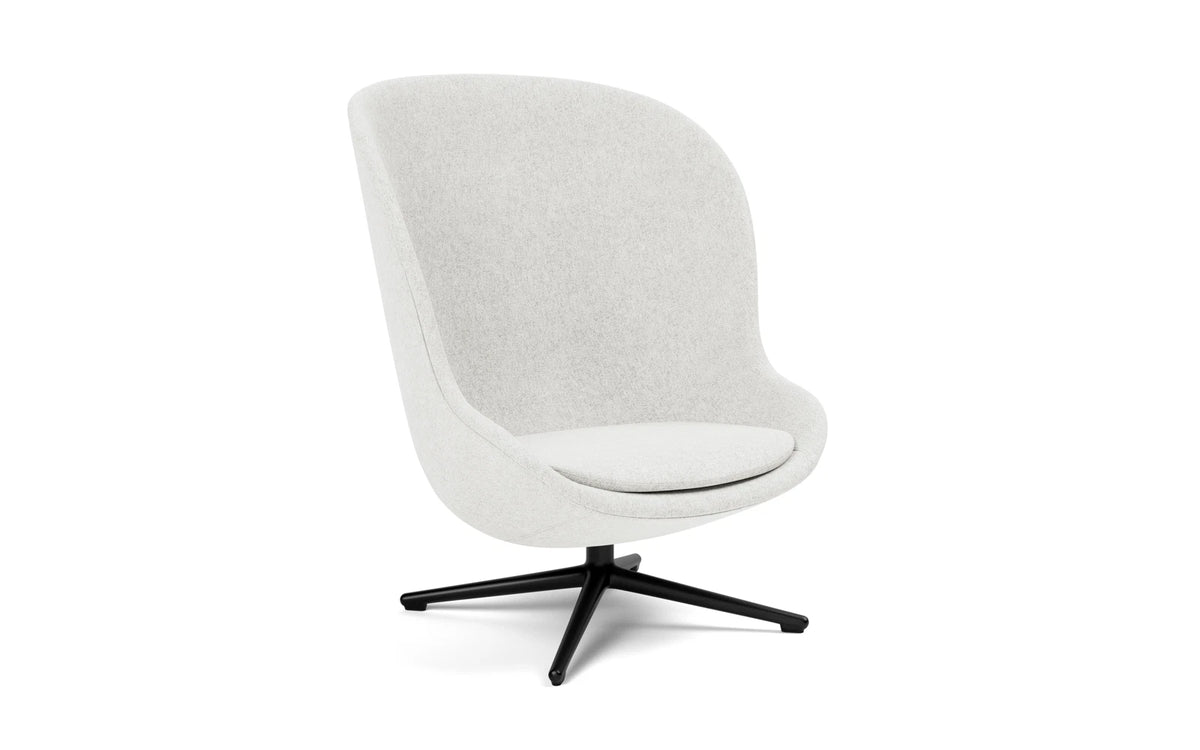 Hyg Lounge-Sessel Hoch mit Drehgestell schwarzes Aluminium Hallingdal in Hallingdal 110 präsentiert im Onlineshop von KAQTU Design AG. Drehsessel ist von Normann Copenhagen