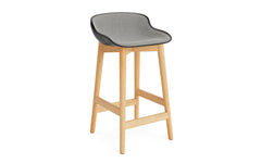 Hyg bar stool 65 cm upholstery black & oak