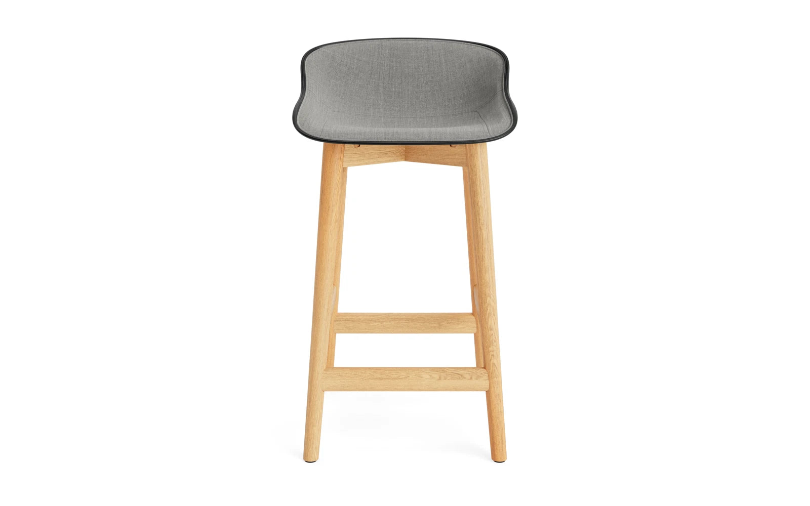 Hyg Barhocker 65 cm Polster Eiche Schwartz/Remix in Remix 133 präsentiert im Onlineshop von KAQTU Design AG. Barstuhl ist von Normann Copenhagen
