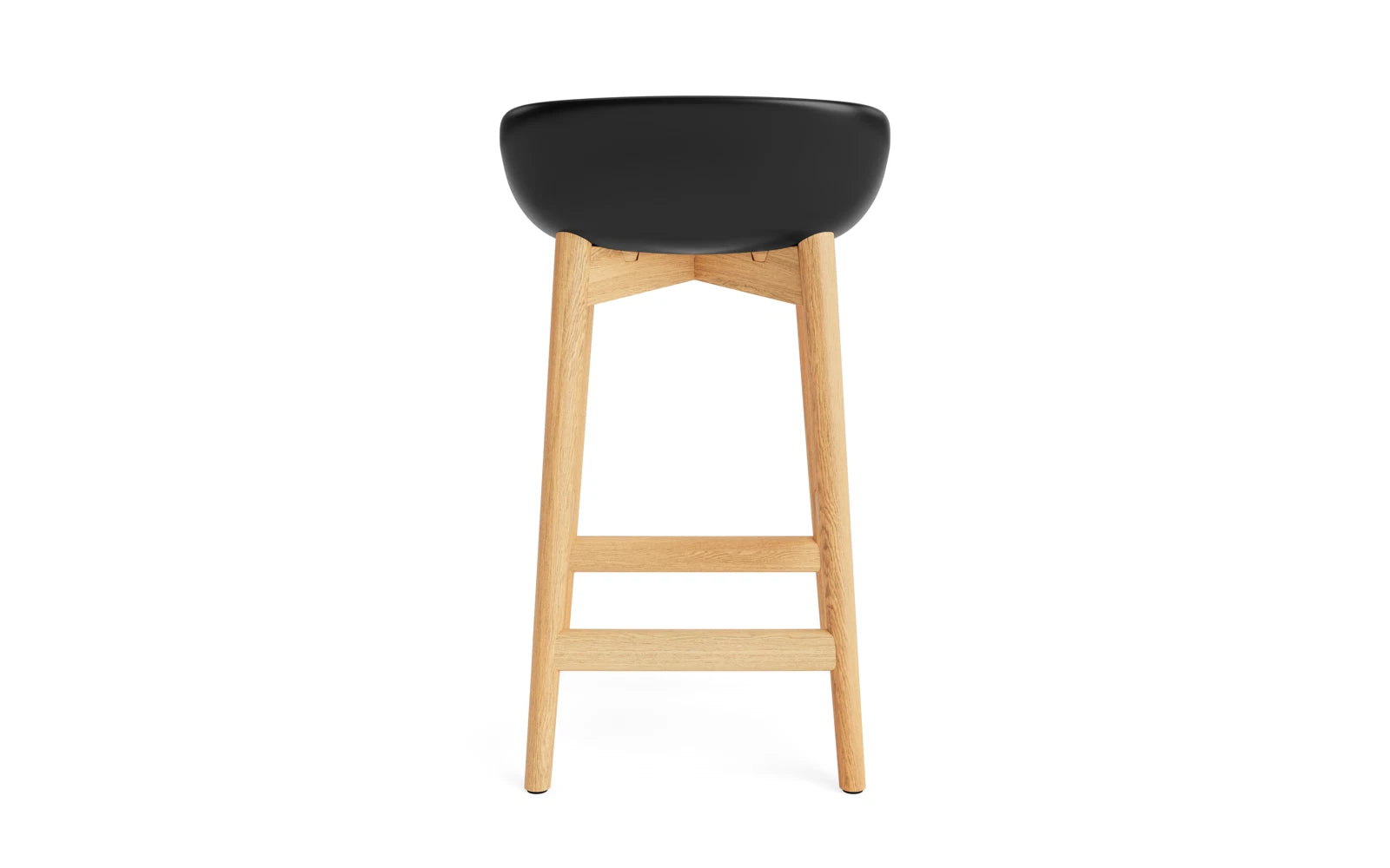 Hyg Barhocker 65 cm Polster Eiche Schwartz/Remix in Remix 133 präsentiert im Onlineshop von KAQTU Design AG. Barstuhl ist von Normann Copenhagen