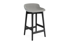 Hyg bar stool 65 cm upholstered in black oak