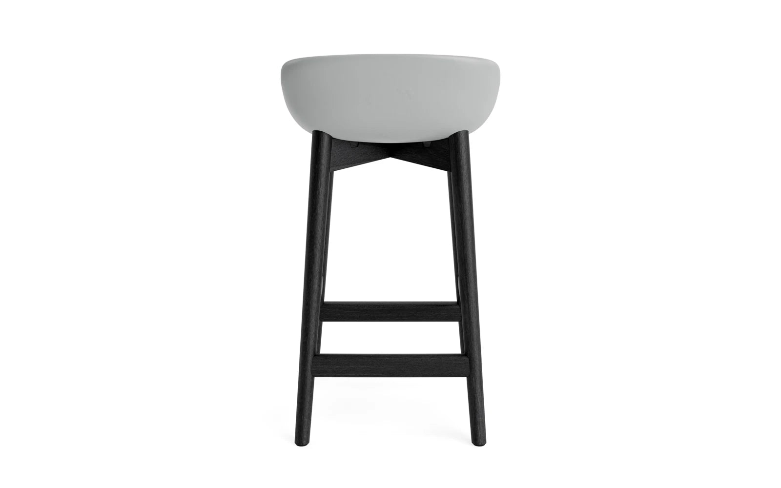 Hyg Barhocker 65 cm Polster Schwartze Eiche Grau/Ultra in Ultra 41599 präsentiert im Onlineshop von KAQTU Design AG. Barstuhl ist von Normann Copenhagen