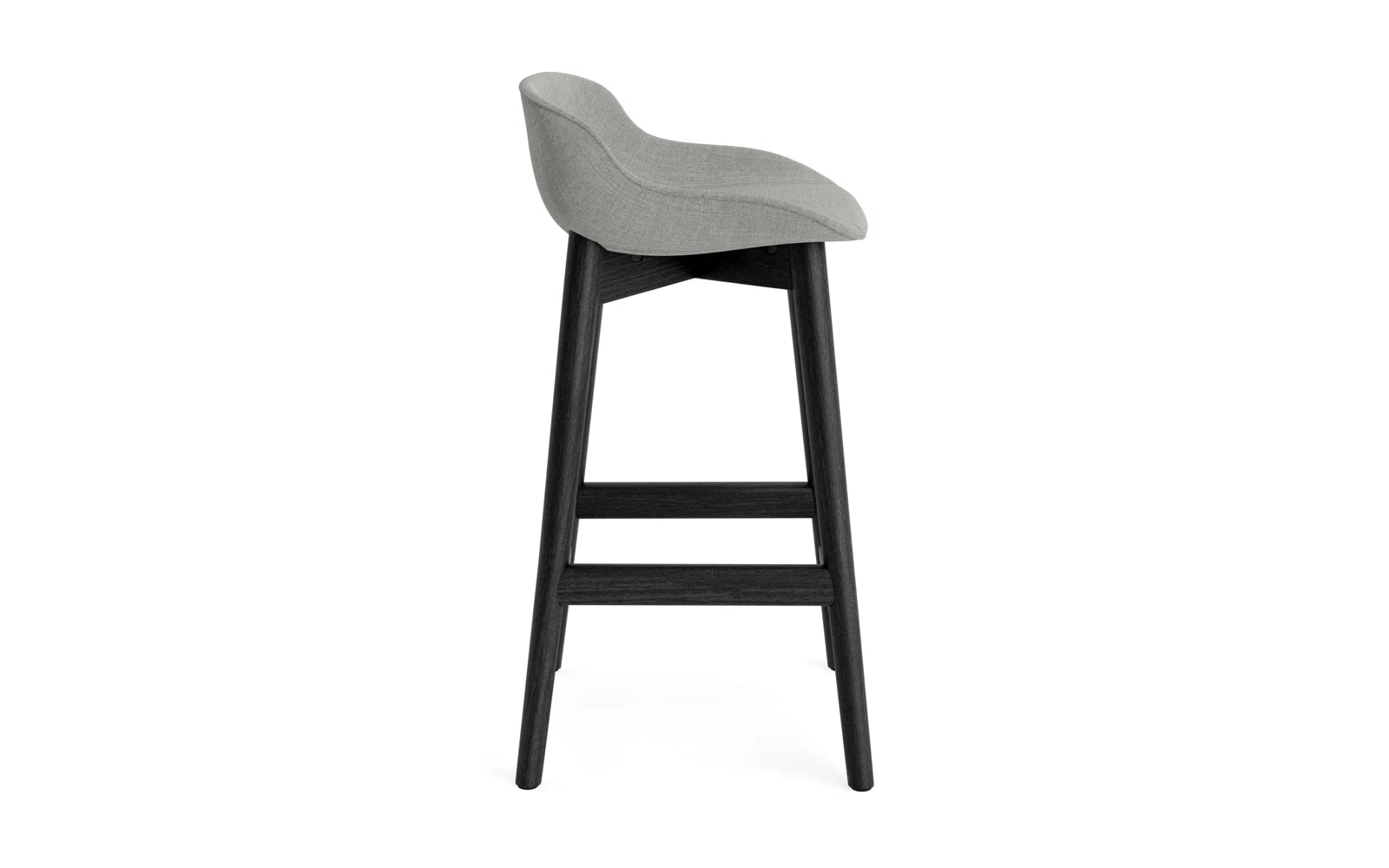 Hyg Barhocker 65 cm vollpolster schwarze Eiche Remix in Remix 133 präsentiert im Onlineshop von KAQTU Design AG. Barstuhl ist von Normann Copenhagen