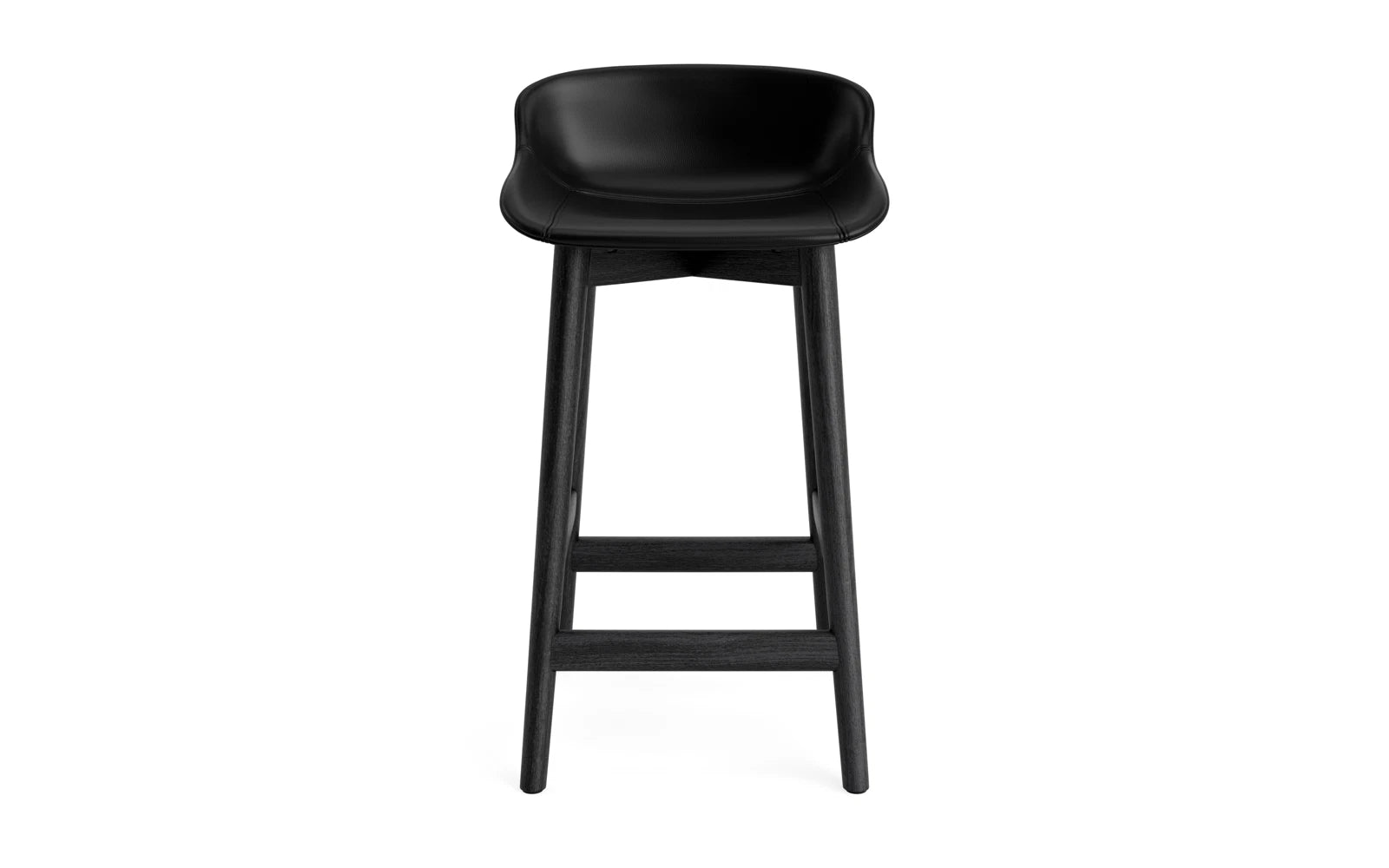 Hyg Barhocker 65 cm vollpolster schwarze Eiche Ultra leder in Ultra 41599 präsentiert im Onlineshop von KAQTU Design AG. Barstuhl ist von Normann Copenhagen