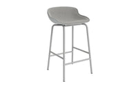 Hyg bar stool 65 cm upholstered gray steel