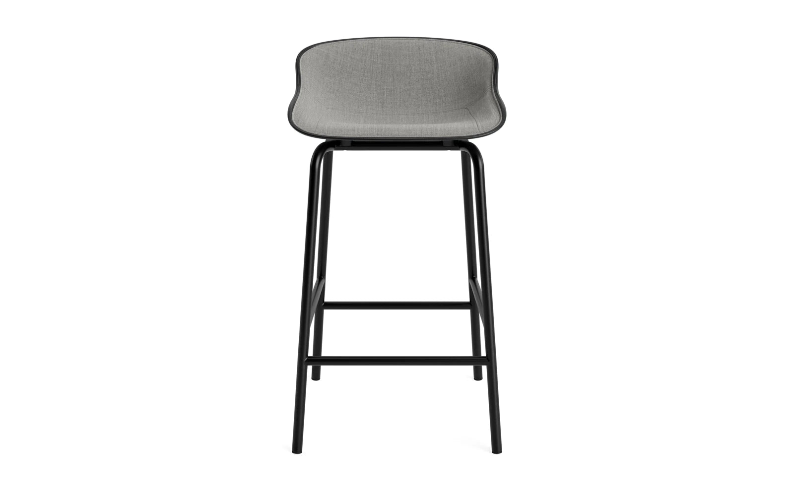 Hyg Barhocker 65 cm Frontpolster Schwartz Stahl Schwartz/Remix in Remix 133 präsentiert im Onlineshop von KAQTU Design AG. Barstuhl ist von Normann Copenhagen