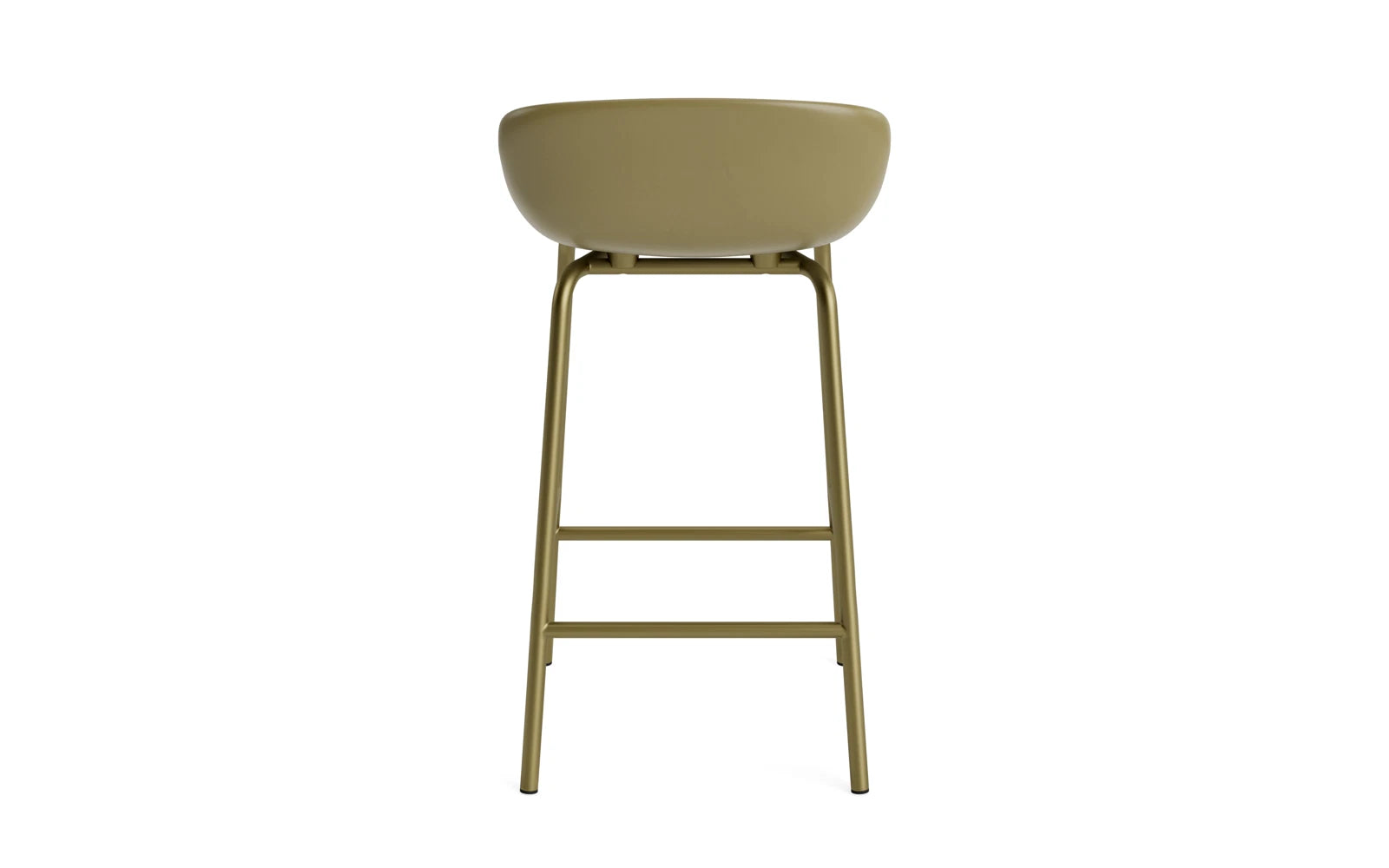 Der Hyg Barhocker 65 cm in Olive von Normann Copenhagen vereint Hygge-Gemütlichkeit mit stilvollem Design. Perfekt für Ess- und Loungebereiche.