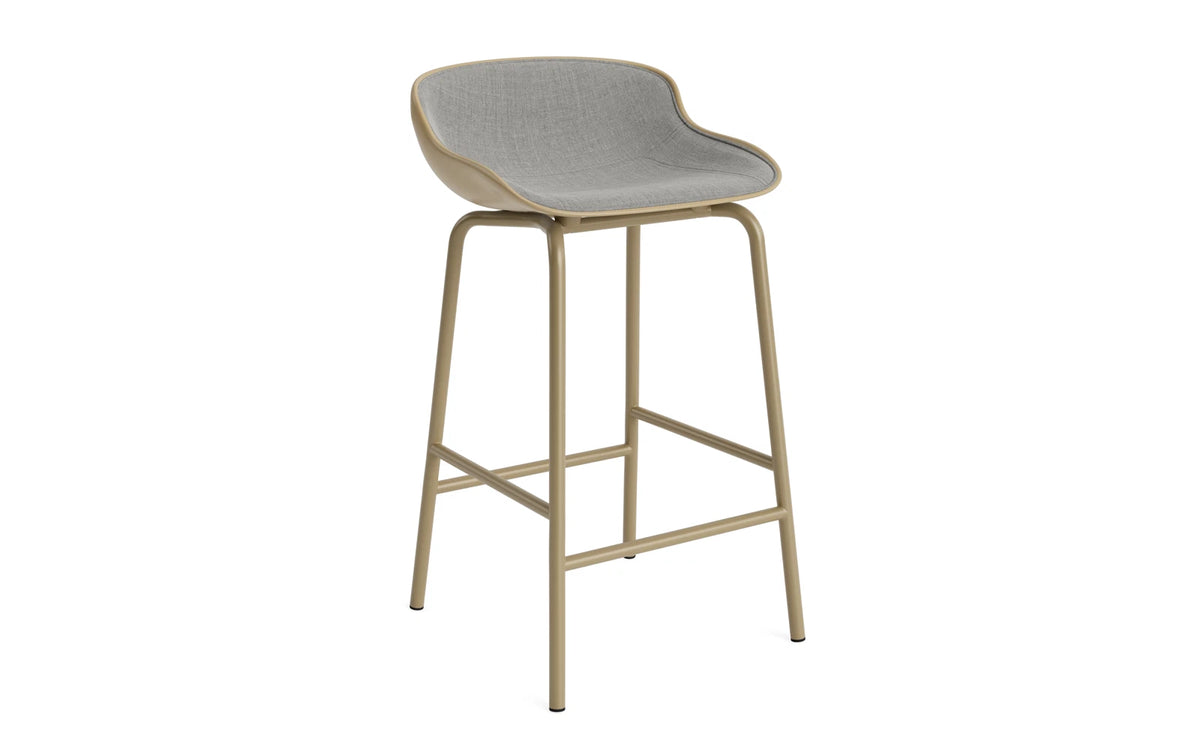 Hyg Barhocker 65 cm Frontpolster Stahl Sand/Remix in Remix 133 präsentiert im Onlineshop von KAQTU Design AG. Barhocker ist von Normann Copenhagen