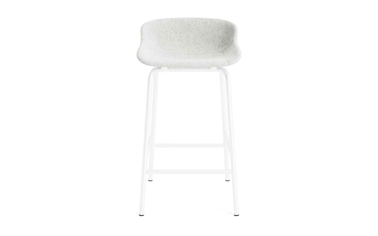 Hyg Barhocker 65 cm Vollpolster Stahl Weiß/Hallingdal in Hallingdal 110 präsentiert im Onlineshop von KAQTU Design AG. Barstuhl ist von Normann Copenhagen