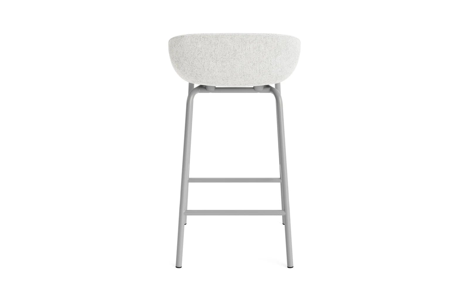 Hyg Barhocker 65 cm Vollpolster Stahl Grau/Hallingdal in Hallingdal 110 präsentiert im Onlineshop von KAQTU Design AG. Barstuhl ist von Normann Copenhagen
