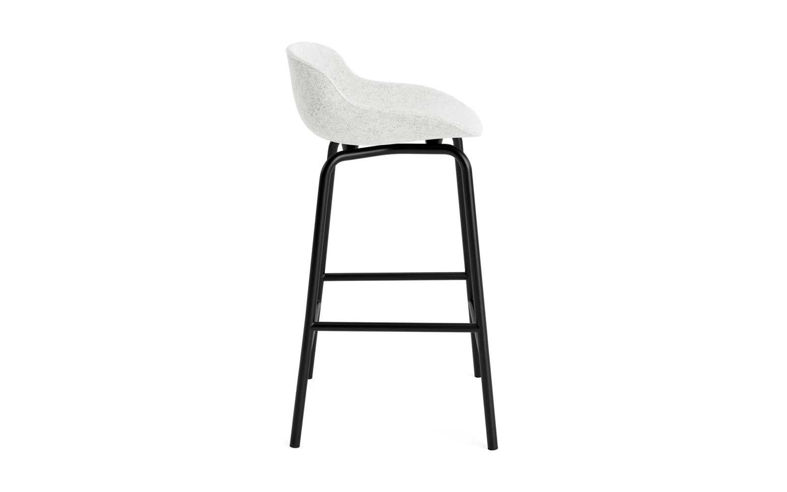 Hyg Barhocker 65 cm vollpolster schwartz stahl Hallingdal in Hallingdal 110 präsentiert im Onlineshop von KAQTU Design AG. Barstuhl ist von Normann Copenhagen