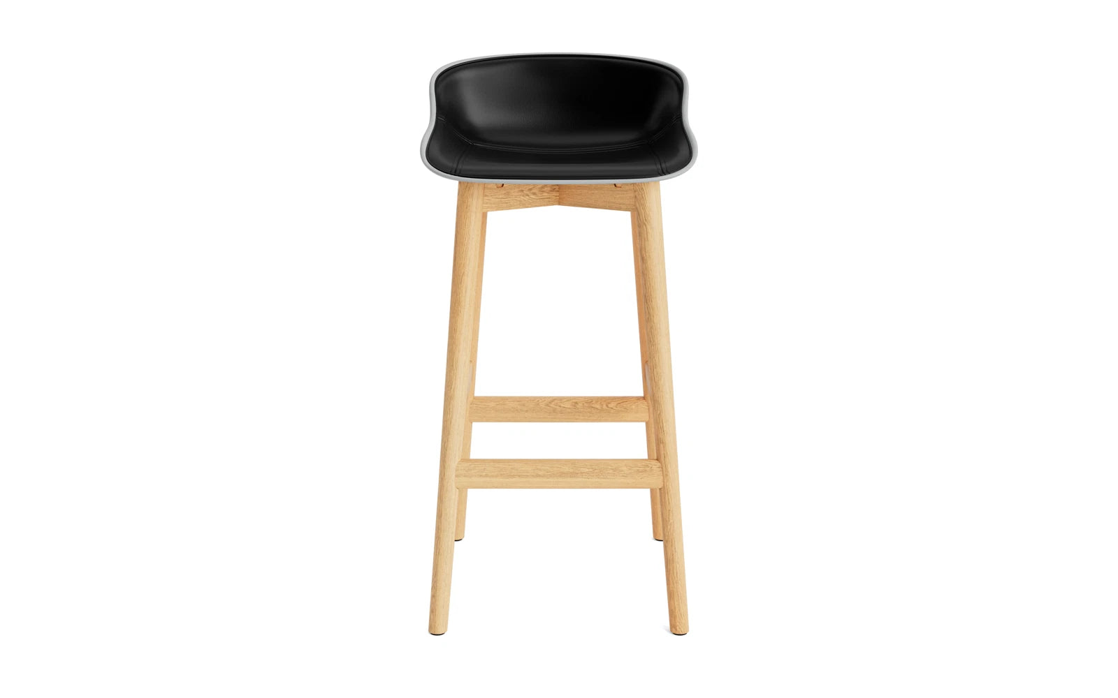 Hyg Barhocker 75 cm Polster Eiche Grau/Ultra in Ultra 41599 präsentiert im Onlineshop von KAQTU Design AG. Barstuhl ist von Normann Copenhagen