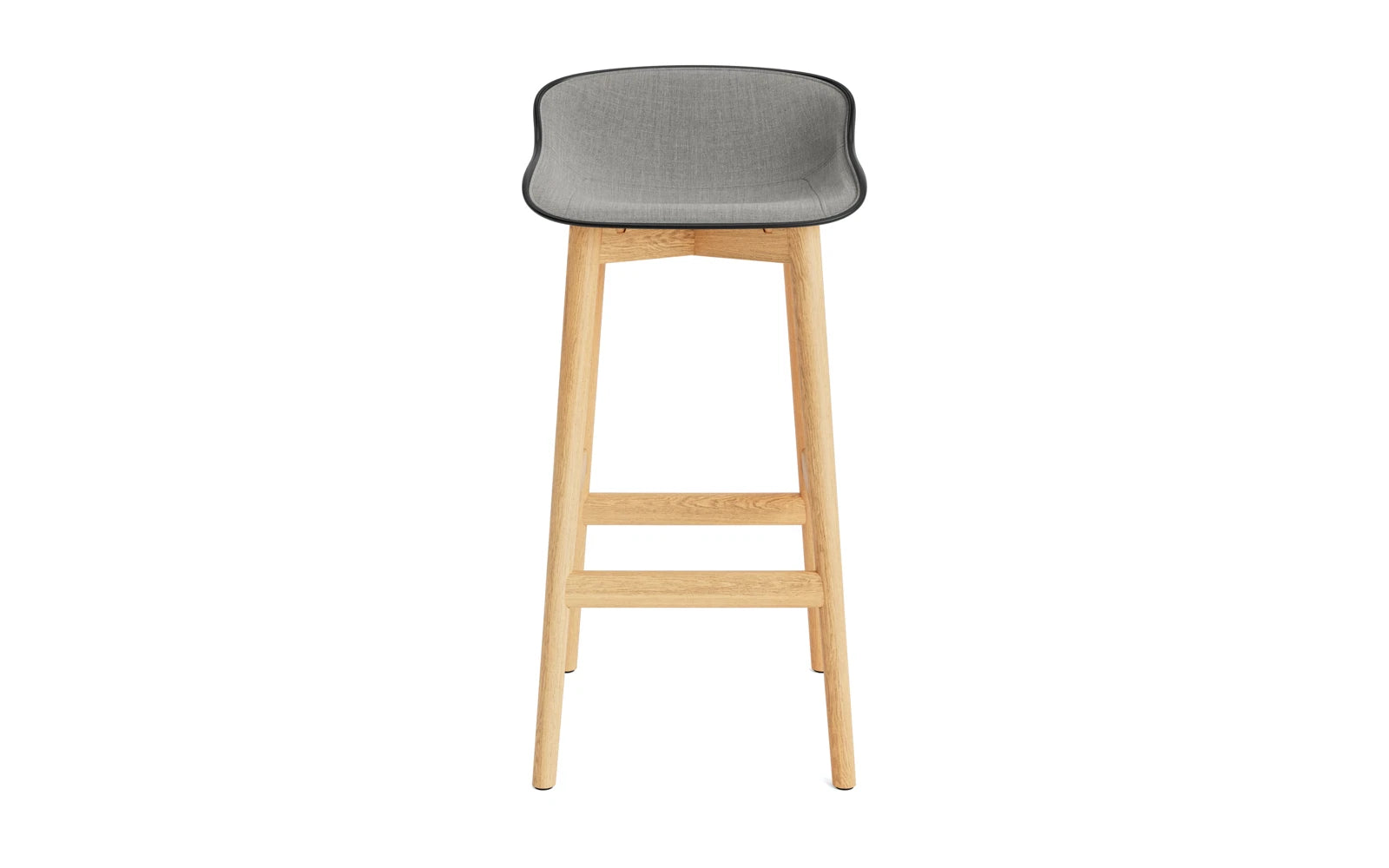 Hyg Barhocker 75 cm Polster Eiche Schwartz/Remix in Remix 133 präsentiert im Onlineshop von KAQTU Design AG. Barstuhl ist von Normann Copenhagen
