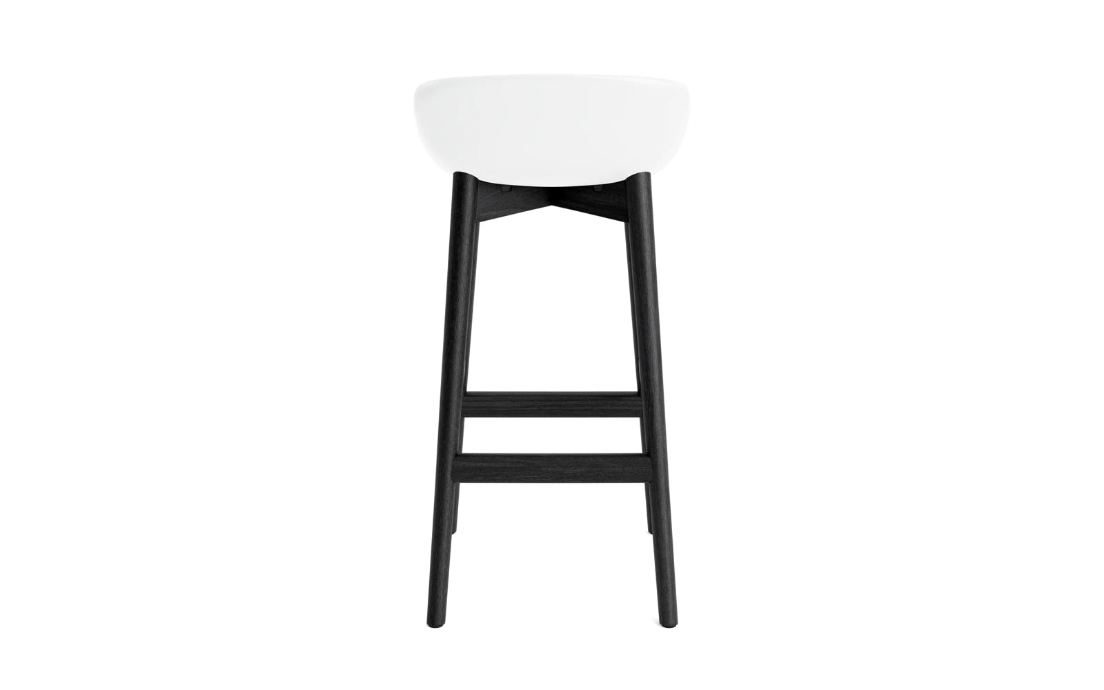 Hyg Barhocker 75 cm Polster Schwartze Eiche Weiss/Remix in Remix 133 präsentiert im Onlineshop von KAQTU Design AG. Barstuhl ist von Normann Copenhagen