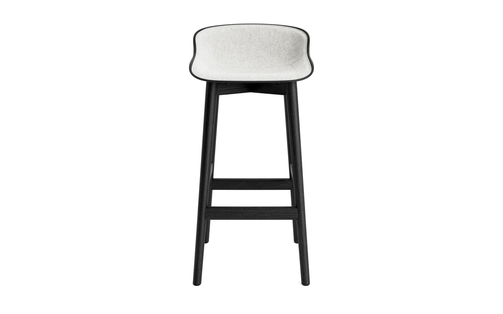 Hyg Barhocker 75 cm Polster Schwartze Eiche Schwartz/Hallingdal in Hallingdal 110 präsentiert im Onlineshop von KAQTU Design AG. Barstuhl ist von Normann Copenhagen