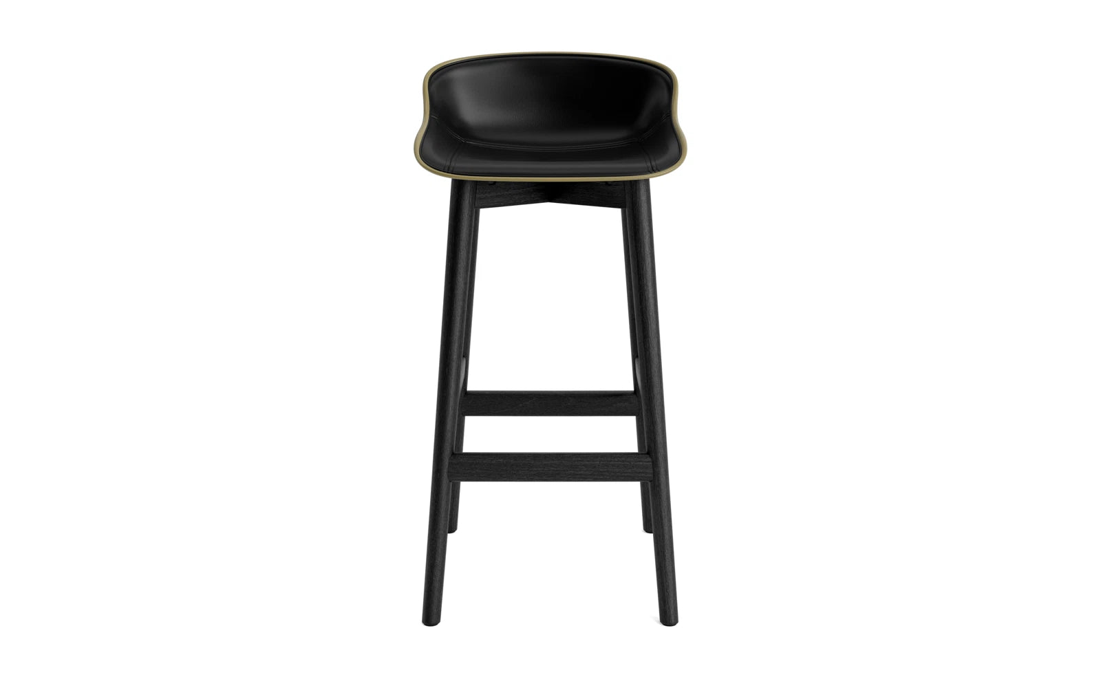 Hyg Barhocker 75 cm Polster Schwarze Eiche olive/Ultra in Ultra 41599 präsentiert im Onlineshop von KAQTU Design AG. Barstuhl ist von Normann Copenhagen