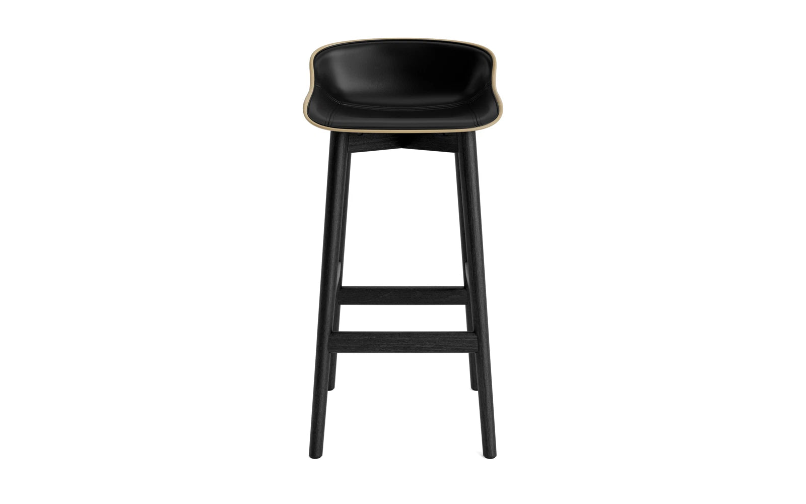 Hyg Barhocker 75 cm Polster Schwarze Eiche Sand/Ultra in Ultra 41599 präsentiert im Onlineshop von KAQTU Design AG. Barstuhl ist von Normann Copenhagen