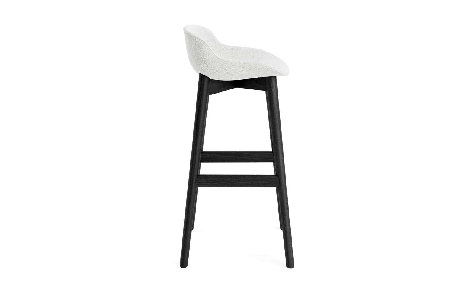 Hyg Barhocker 75 cm vollpolster schwarze Eiche Hallingdal in Hallingdal 110 präsentiert im Onlineshop von KAQTU Design AG. Barstuhl ist von Normann Copenhagen