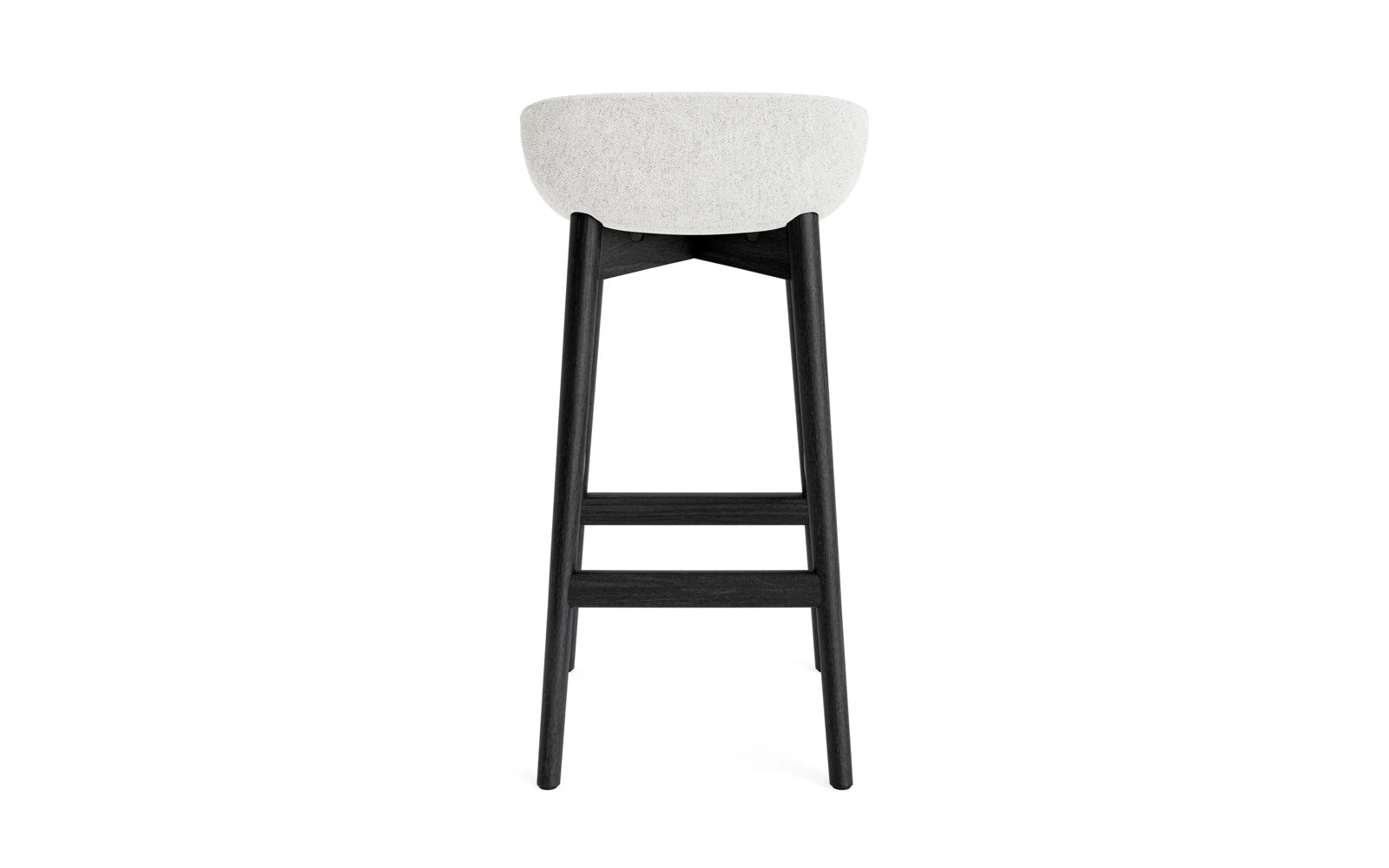 Hyg Barhocker 75 cm vollpolster schwarze Eiche Hallingdal in Hallingdal 110 präsentiert im Onlineshop von KAQTU Design AG. Barstuhl ist von Normann Copenhagen