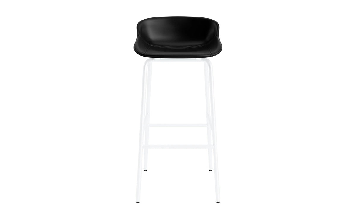 Hyg Barhocker 75 cm Vollpolster Weiss Stahl Ultra in Ultra 41599 präsentiert im Onlineshop von KAQTU Design AG. Barstuhl ist von Normann Copenhagen