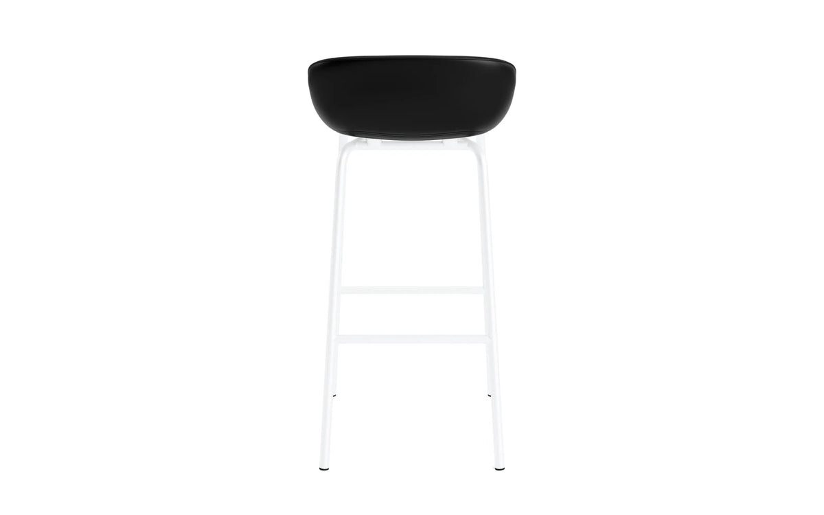 Hyg Barhocker 75 cm Vollpolster Weiss Stahl Ultra in Ultra 41599 präsentiert im Onlineshop von KAQTU Design AG. Barstuhl ist von Normann Copenhagen