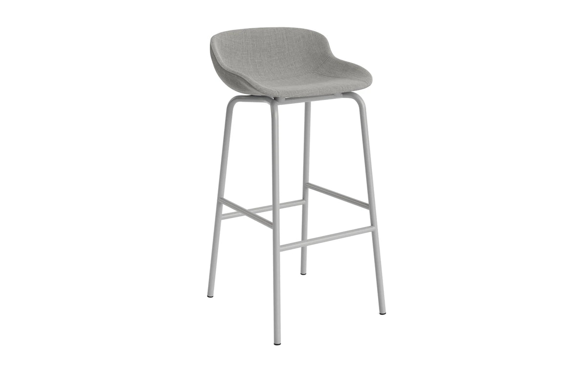 Hyg Barhocker 75 cm Vollpolster Stahl Grau/Remix in Remix 133 präsentiert im Onlineshop von KAQTU Design AG. Barhocker ist von Normann Copenhagen