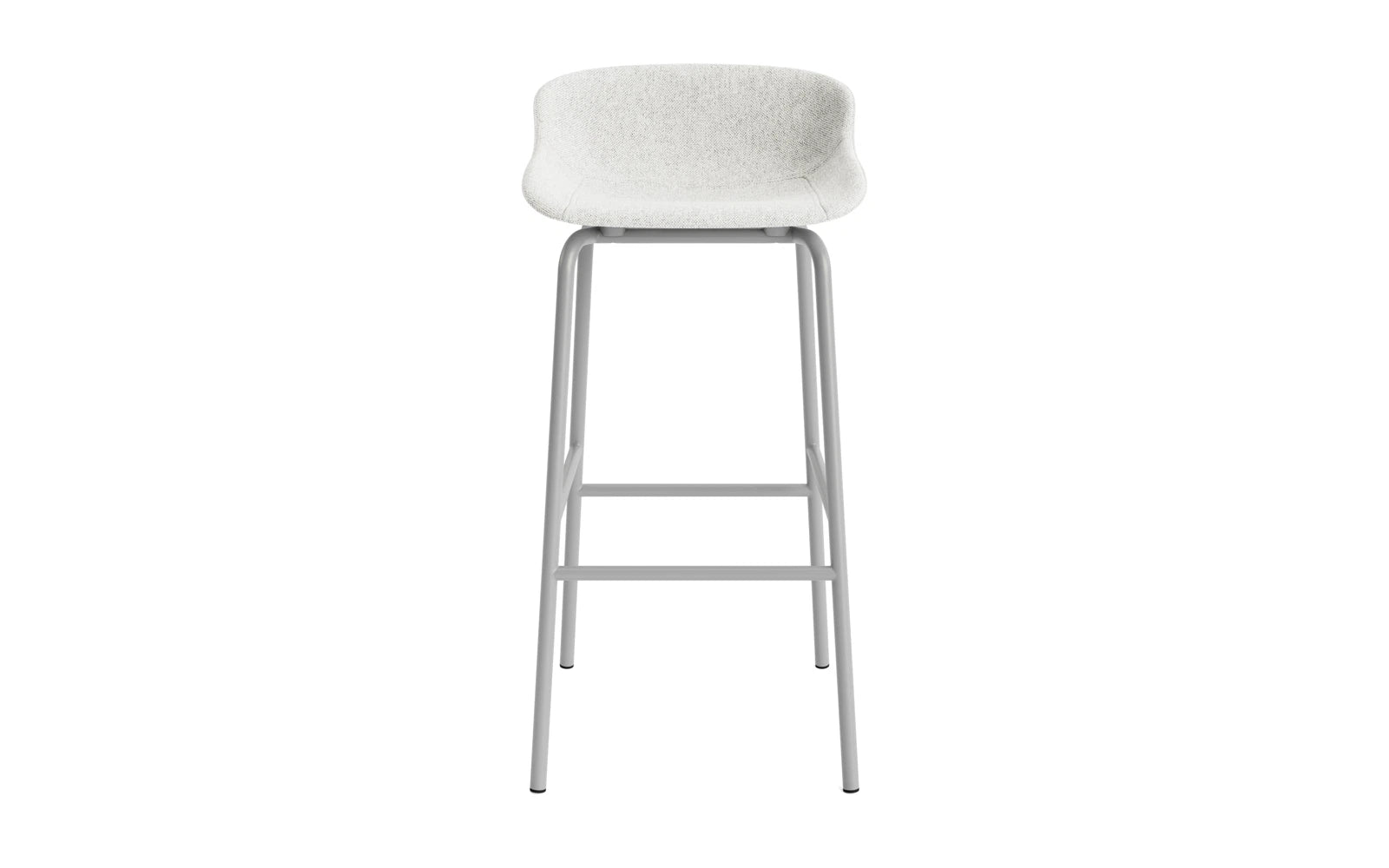 Hyg Barhocker 75 cm Vollpolster Stahl Grau/Hallingdal in Hallingdal 110 präsentiert im Onlineshop von KAQTU Design AG. Barstuhl ist von Normann Copenhagen