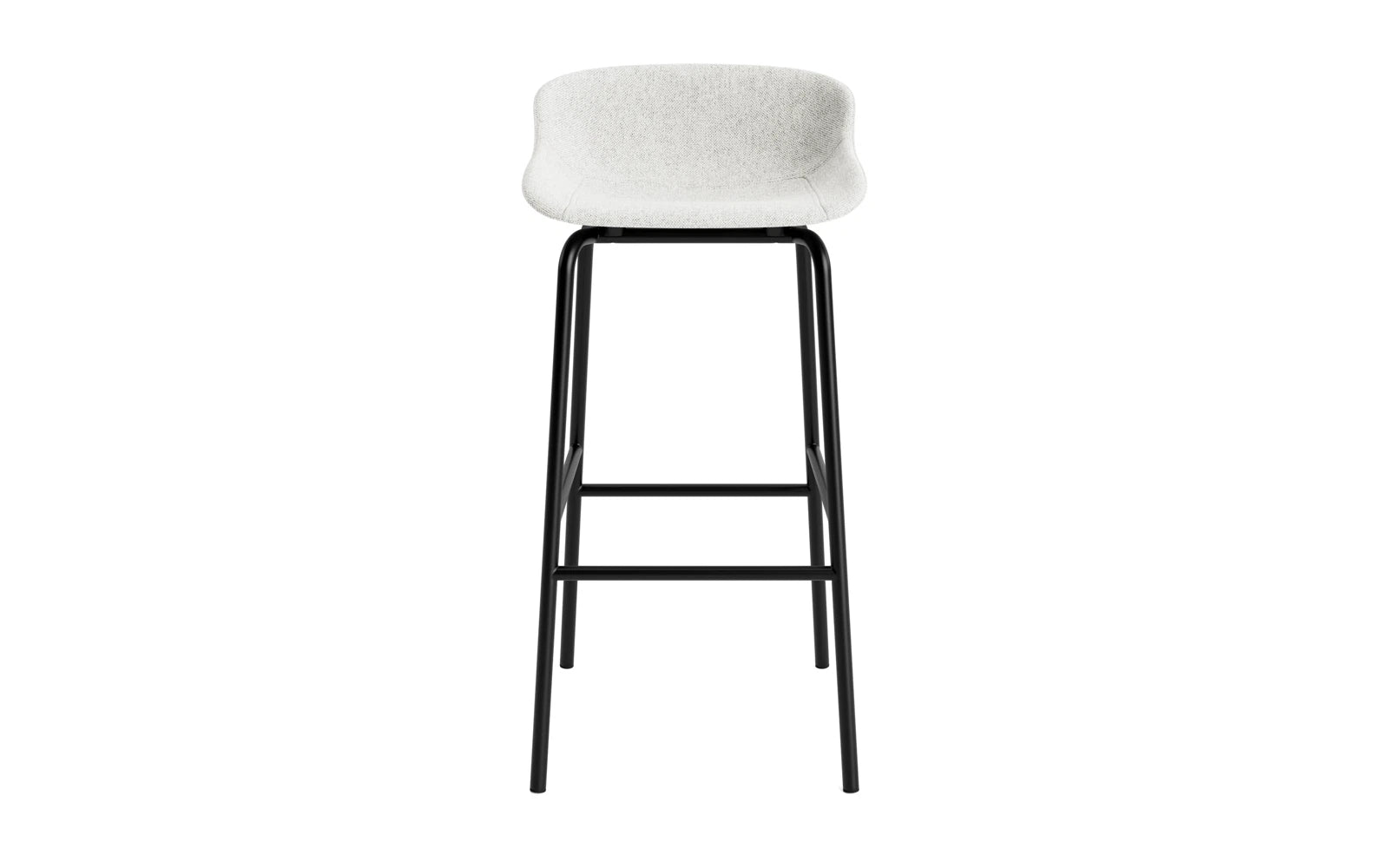 Hyg Barhocker 75 cm gepolstert schwarzes Stahl Hallingdal in Hallingdal 110 präsentiert im Onlineshop von KAQTU Design AG. Barstuhl ist von Normann Copenhagen