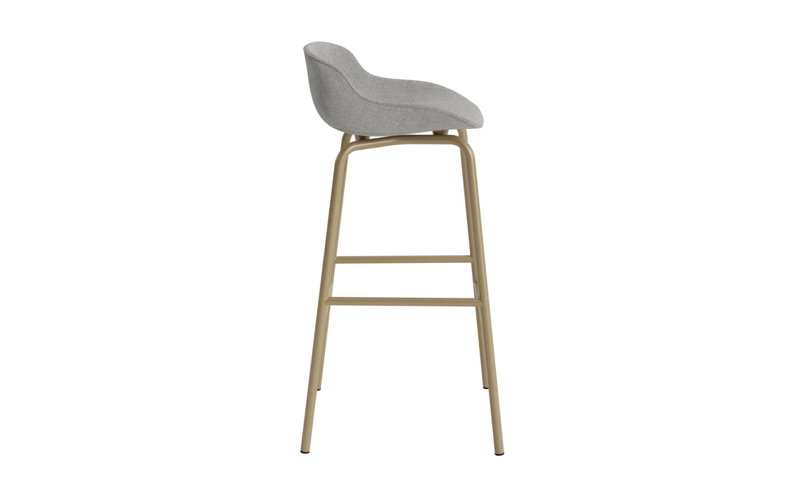 Hyg Barhocker 75 cm Vollpolster Stahl Sand/Remix in Remix 133 präsentiert im Onlineshop von KAQTU Design AG. Barstuhl ist von Normann Copenhagen