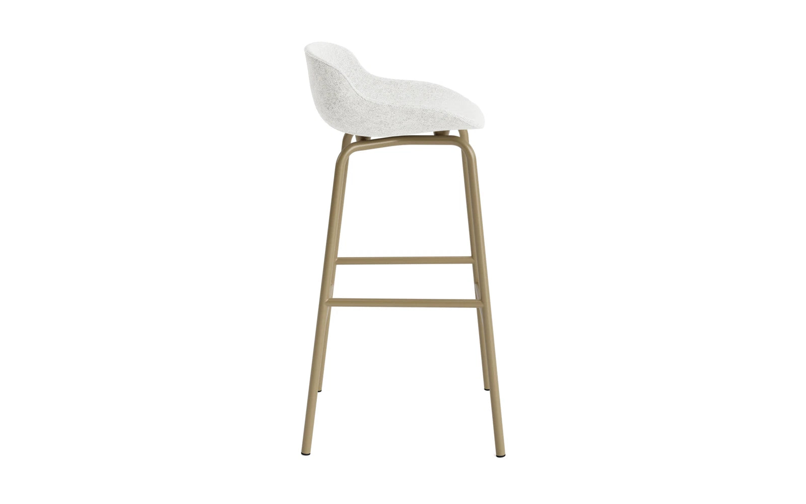 Hyg Barhocker 75 cm Vollpolster Stahl Sand/Hallingdal in Hallingdal 110 präsentiert im Onlineshop von KAQTU Design AG. Barstuhl ist von Normann Copenhagen