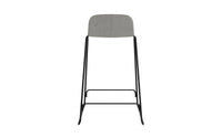 Tabouret de bar Just avec dossier, 65 cm, rembourré