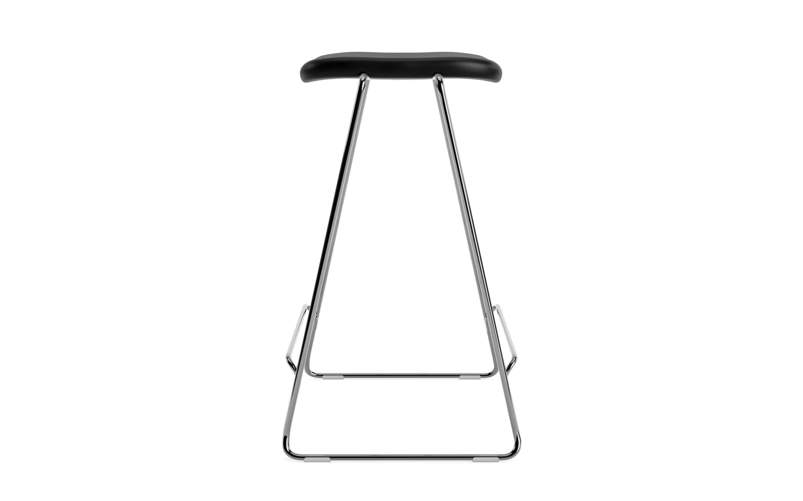 Just Barhocker 65 cm, gepolstert, Chrom/ Ultra in Ultra 41599 präsentiert im Onlineshop von KAQTU Design AG. Barstuhl ist von Normann Copenhagen