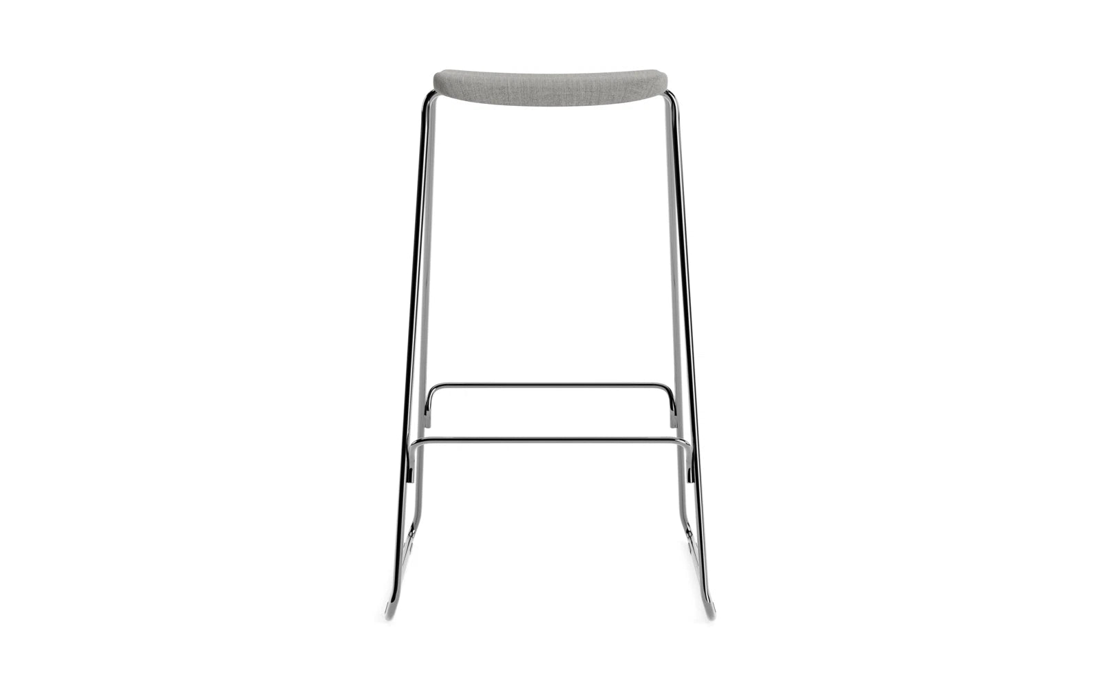 Just Barhocker 75 cm, gepolstert, Chrom/ Remix in Remix 133 präsentiert im Onlineshop von KAQTU Design AG. Barstuhl ist von Normann Copenhagen