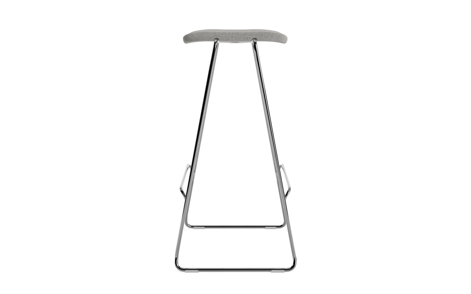 Just Barhocker 75 cm, gepolstert, Chrom/ Remix in Remix 133 präsentiert im Onlineshop von KAQTU Design AG. Barstuhl ist von Normann Copenhagen