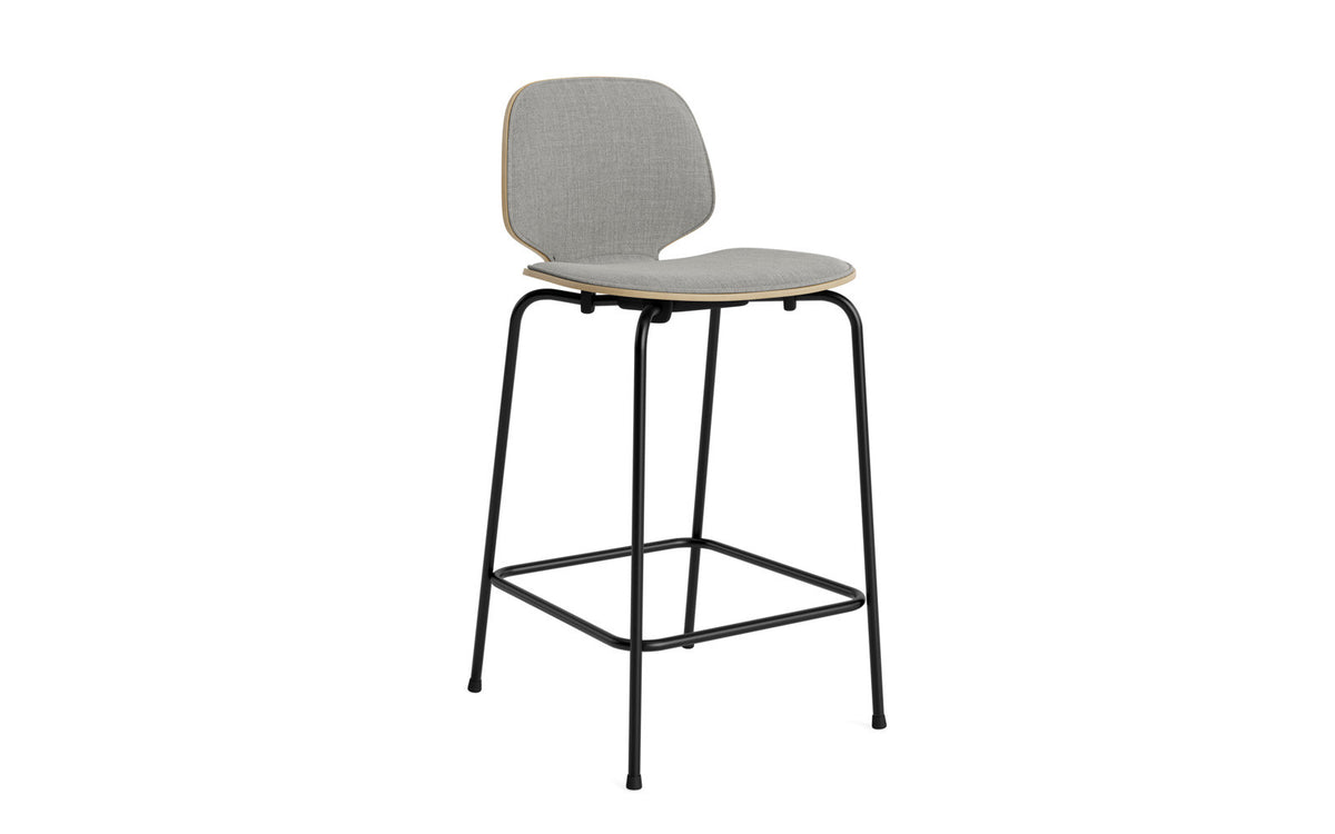 My Chair Barstuhl 65 cm Frontpolster Stahl in Remix 133 präsentiert im Onlineshop von KAQTU Design AG. Barstuhl ist von Normann Copenhagen