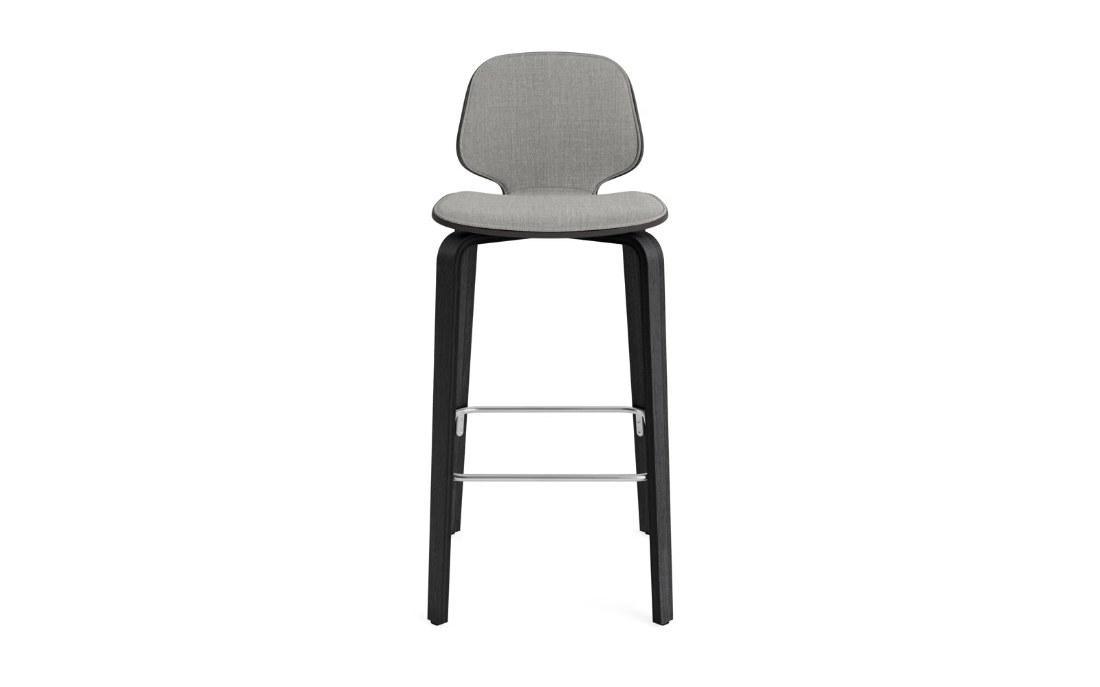 My Chair Barhocker 75 cm Frontpolster schwarz/Remix in Remix 133 präsentiert im Onlineshop von KAQTU Design AG. Barstuhl ist von Normann Copenhagen