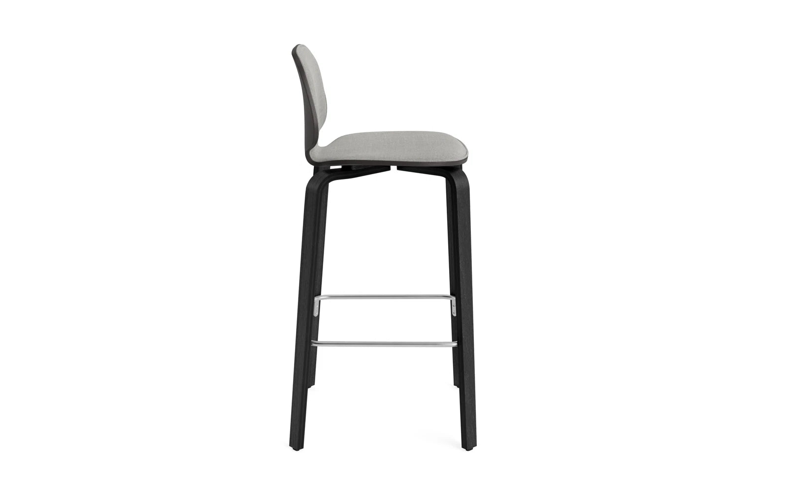 My Chair Barhocker 75 cm Frontpolster schwarz/Remix in Remix 133 präsentiert im Onlineshop von KAQTU Design AG. Barstuhl ist von Normann Copenhagen