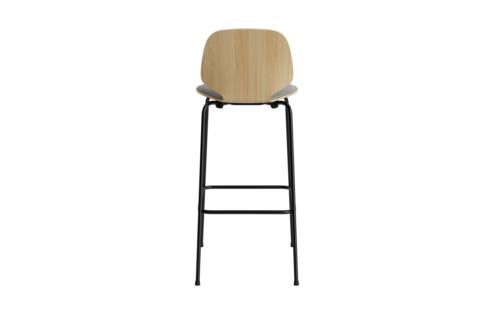 Der My Chair Barhocker 75 cm in Schwarz von Normann Copenhagen besticht durch seine minimalistische Silhouette und einladende Optik.