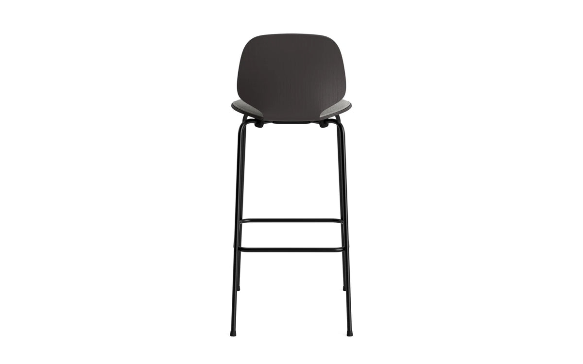 My Chair Barhocker 75 cm Frontpolster schwarzes Stahl schwarz/Remix in Remix 133 präsentiert im Onlineshop von KAQTU Design AG. Barstuhl ist von Normann Copenhagen