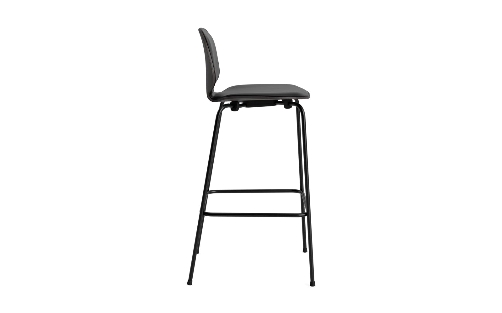 My Chair Barhocker 75 cm Frontpolster schwarzes Stahl schwarz/Ultra in Ultra 41599 präsentiert im Onlineshop von KAQTU Design AG. Barstuhl ist von Normann Copenhagen